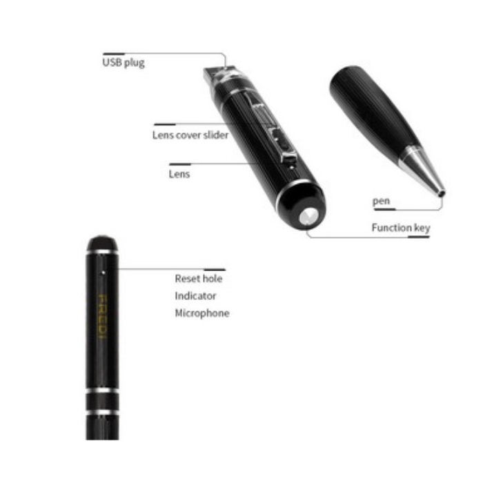 Bút camera ngụy trang Full HD R8 đời mới nhất 16GB 5 bút camera ngụy trang full hd r8 5