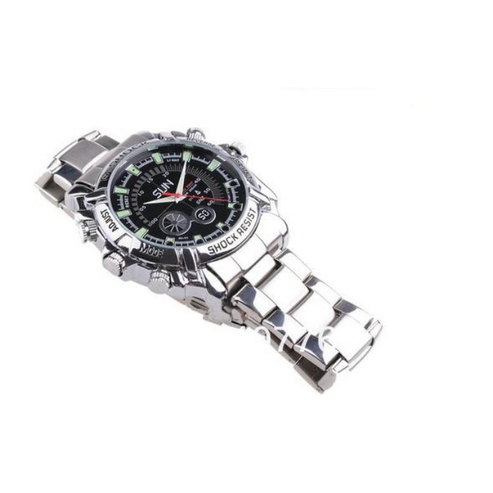 Đồng hồ camera G-Shock 8GB Full HD dây sắt cao cấp 1 đồng hồ camera g shock 8gb full hd